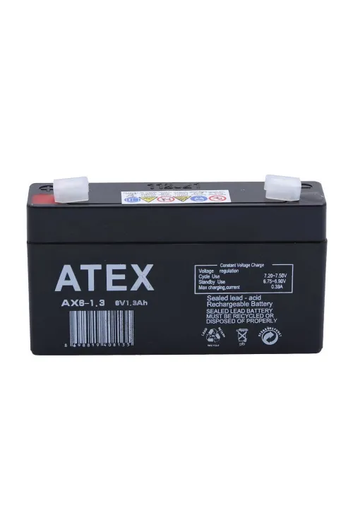 AX6-1.3 6V 1.3Ah Akü