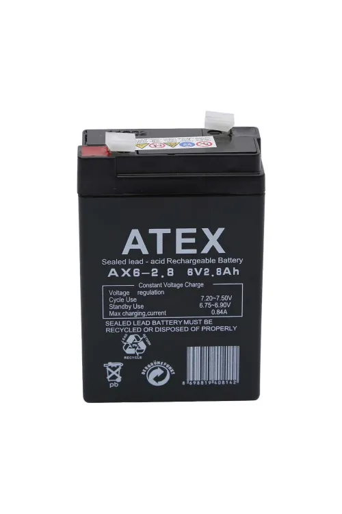 AX6-2.8 6V 2.8Ah Akü