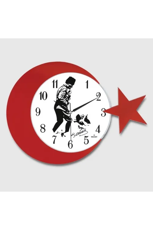 Ay Yildiz Duvar Saati 134-3