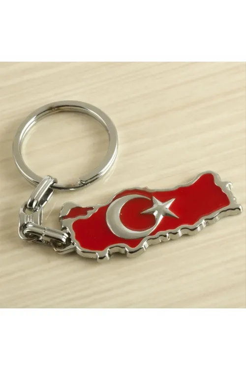 Ay Yıldız Metal Anahtarlık