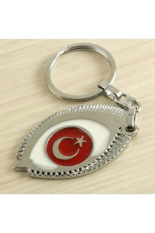 Ay Yıldız Metal Anahtarlık