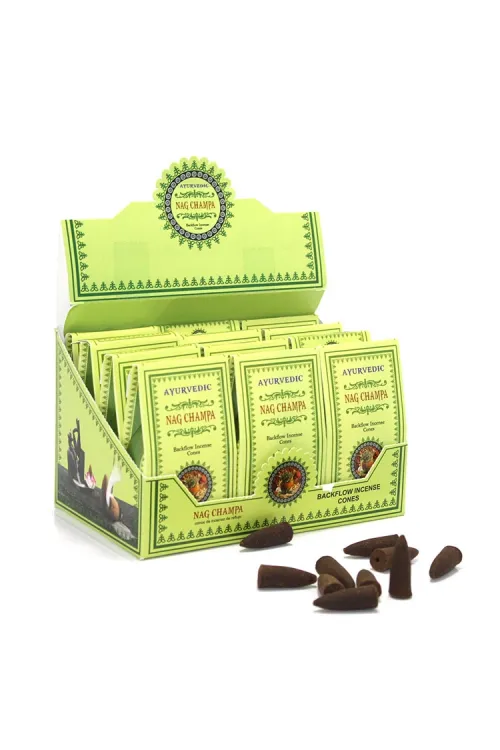 Ayurvedic Konik (Geri Akış) Tütsü Nag Champa Aromalı