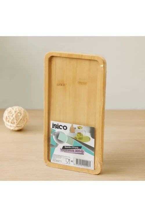 Bambu Ahşap Dikdörtgen Mini Tepsi 12 x 23.4 x 0.8 cm
