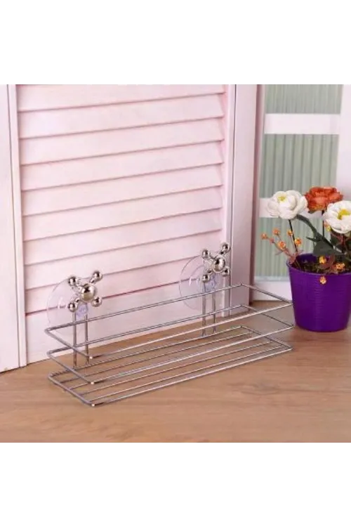 Banyo Organizeri - Çok Amaçlı Dörtgen Vantuzlu