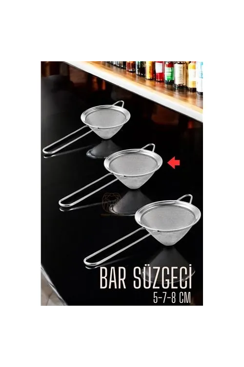 Bar Süzgeci Bar Strainer 3 Boy Set 5 7 8 cm