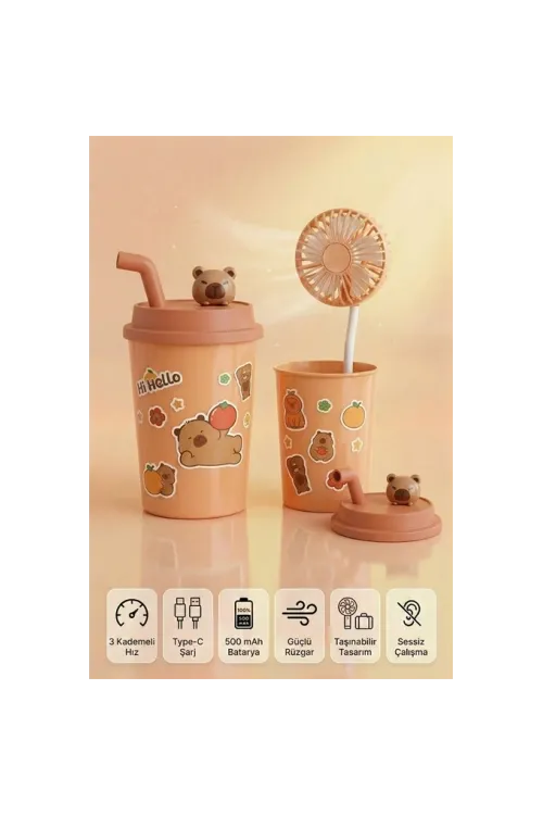 BARDAK MODEL MİNİ AYICIKLI FAN