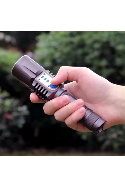 Baretta BRS18 Oto Şarjlı T6 Led 3000 Lümen El Feneri