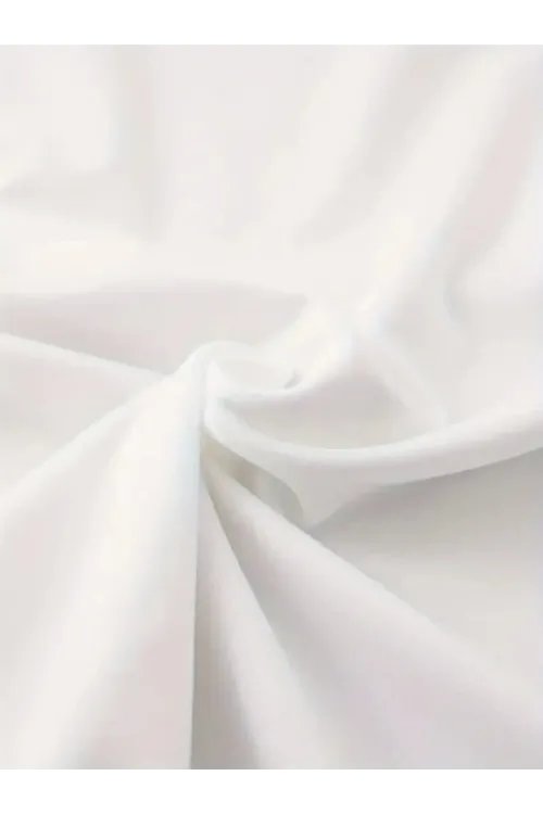 Baskılı Oversize Bisiklet Yaka T-shirt - Beyaz