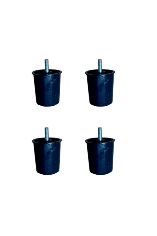 Baza Plastik Ayak - 58MM - Siyah M.8  HKS276 - 4 Adet