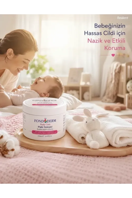 Bebek Pişik Kremi Çinko Oksit ve Lanolin İçerikli Bariyer Krem Yoğun Onarıcı Cilt Bakım Kremi