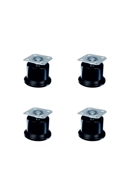 Bekleme Bingo Ayak Tablalı - 50MM - Siyah HKS280 - 4 Adet
