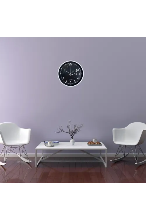 Beyaz 36 Cm Atatürk Modern Tasarım Duvar Saati