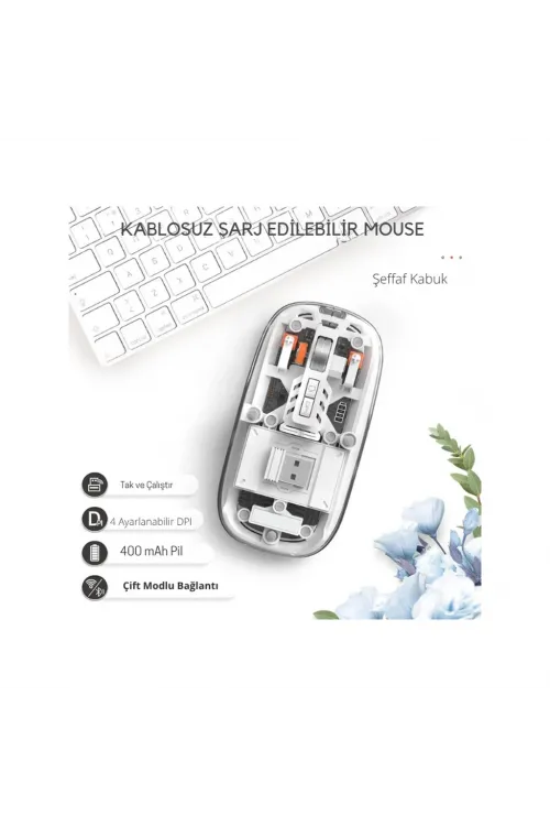 Beyaz 501 Bt+Wireless Mouse ZR1133