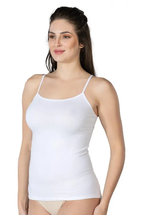 ieg™ BEYAZ MI  1410 Modal Cotton İnce Askılı Atlet