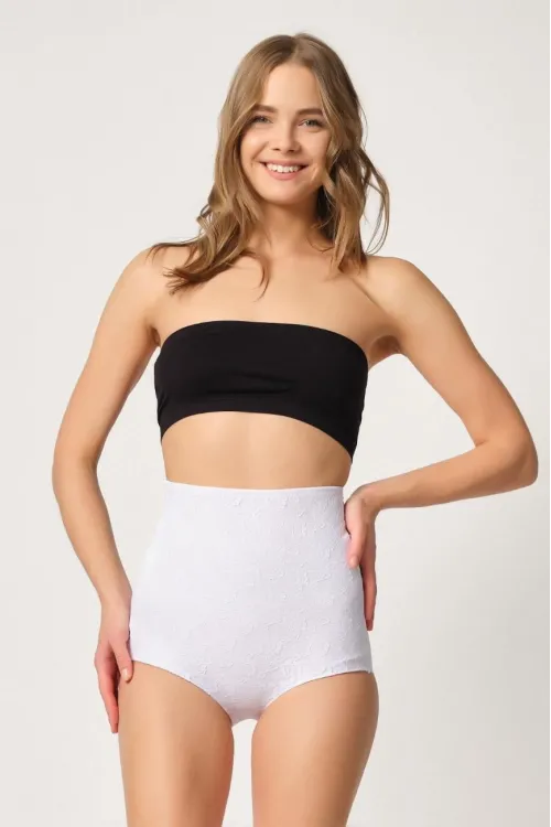 ieg™ BEYAZ MI  2842 Lazer Dantelli Slip Korse
