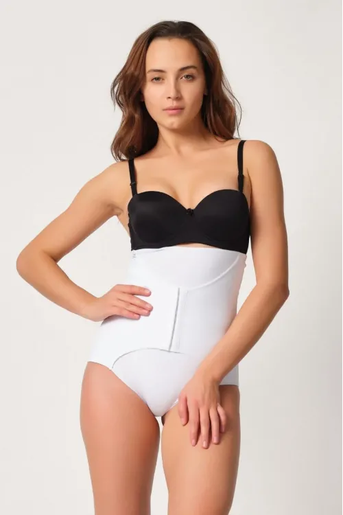 ieg™ BEYAZ MI  2932 Double Karın Agraf Destekli Slip Lazer Korse