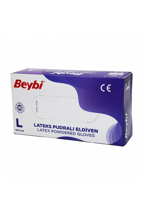 Beybi L Pudralı Muayene Eldiveni 100lü