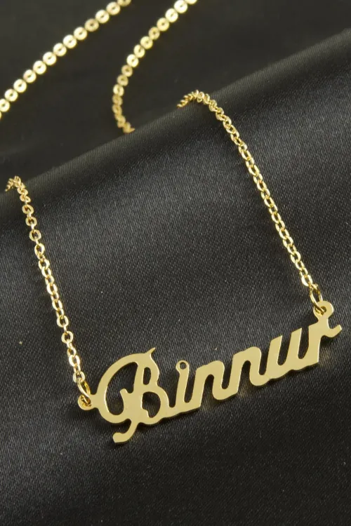 Binnur isimli kolye (Kişiye Özel)