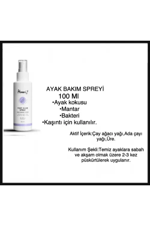 Bitkisel Ayak Koku Giderici Bakım Spreyi