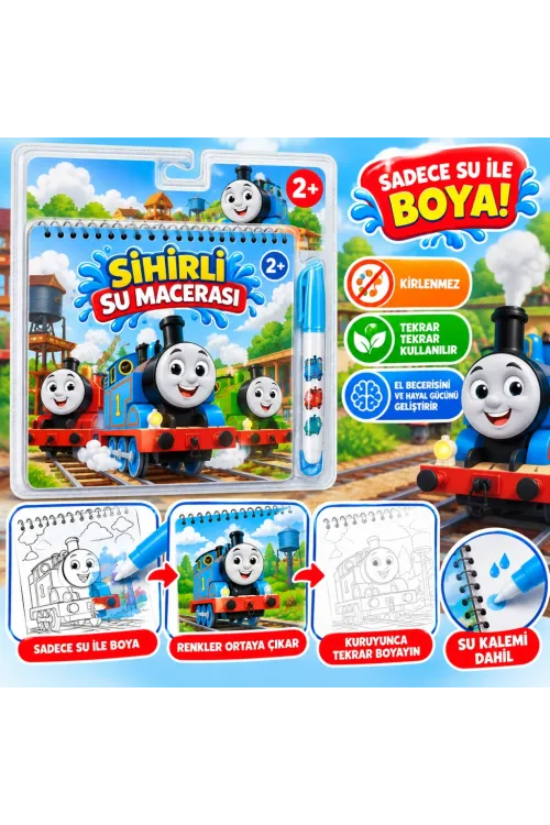 BK0014 Sihirli Boyama Kitabı Thomas