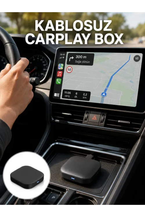 Bluetooth 5.0 Kablosuz Android Auto Araç İçi Adaptör Yeni Nesil