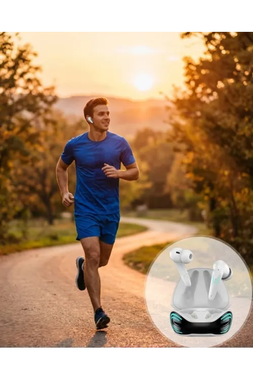 Bluetooth 5.1 Oyuncu Kulaklığı  Gaming Kulaklık İphone 13 İphone 15 Samsung S21 Xiaomi Note 12 Uyumlu
