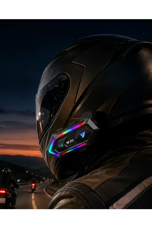 Bluetooth 5.3 Motosiklet Kask Intercom Kulaklık 1000 Metre Bağlantı