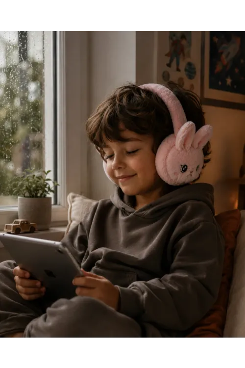 Bluetooth 5.3 Peluş Kulaklık Kablosuz Mikrofonlu Tf Kart Girişli Model