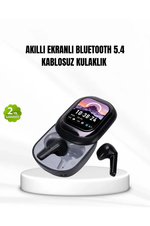 Bluetooth 5.4 Kulaklık – Gürültü Engelleme Ve Akıllı Ekranlı Şarj Kutusu