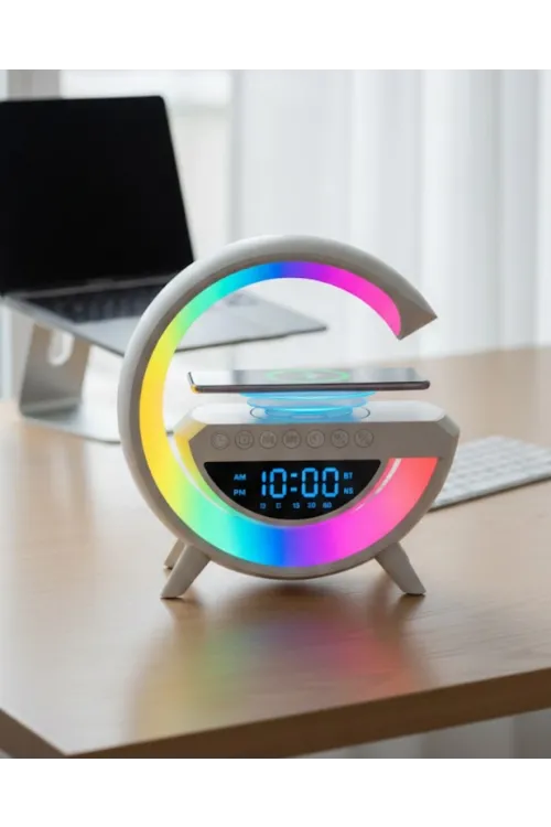 Bluetooth Hoparlör Rgb Aydınlatmalı Usb Tf Kart Fm Özellikli