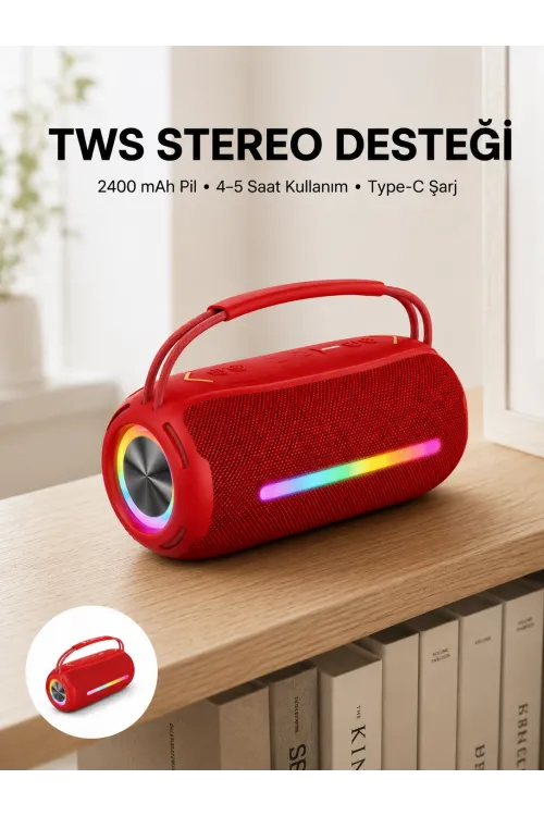 Bluetooth Kablosuz Hoparlör – Taşınabilir, Güçlü Ses