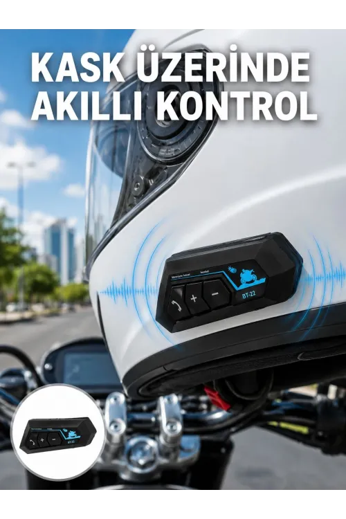 Bluetooth Kask Kulaklığı Intercom 5.0 Bluetooth Android Ve İos Uyumlu Yeni Nesil