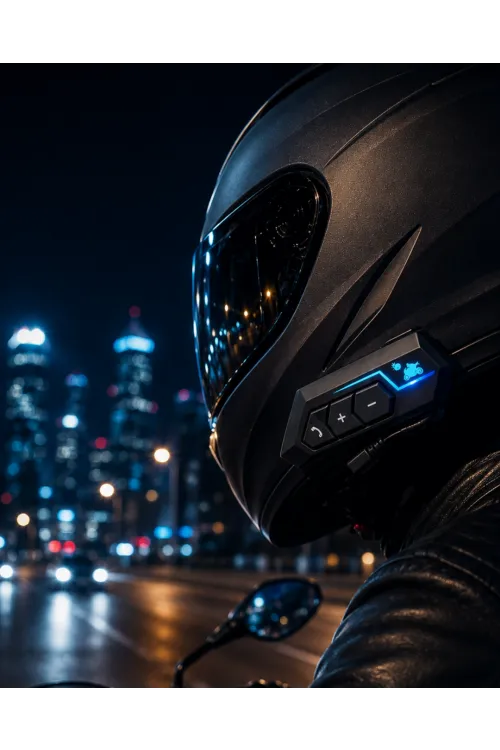 Bluetooth Motosiklet Kask Kulaklığı Mikrofonlu Kablosuz Sürüş Intercomu
