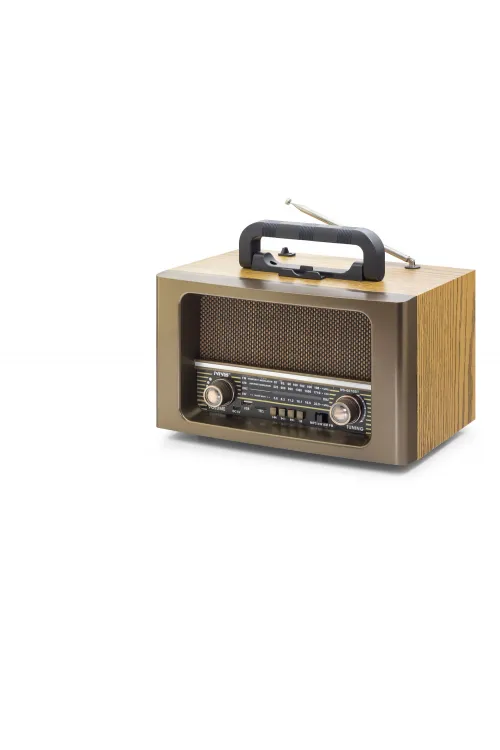Bluetooth Nostaljik Hoparlör Fm Kumandalı 31 X 17.7 X 19.9 Cm NS6670BT