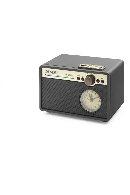 Bluetooth Nostaljik Hoparlör Fm Retro Saatli 187 X 137 X 130 Cm NS882BT