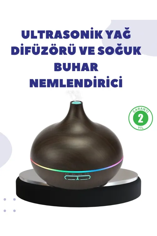 Bn01 Uçucu Yağ Uyumlu Renkli Led Işıklı Nemlendirici
