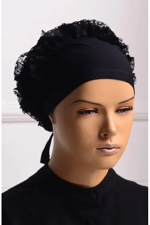 Bone - Dikişli Fırfırlı Bone Bandana