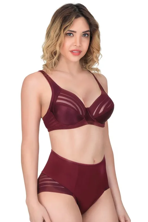 ieg™ BORDO MI  177 D Toparlayıcı Sütyen Takım