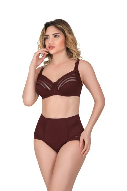 ieg™ BORDO MI  183 C Yan Destekli Toparlayıcı Balenli Sütyen