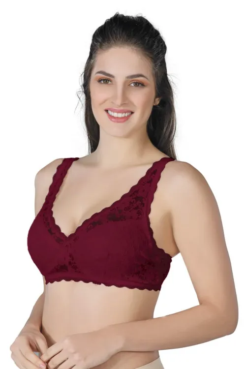 ieg™ BORDO MI  188 B Pedli Dantelli Telli Toparlayıcı Sütyen