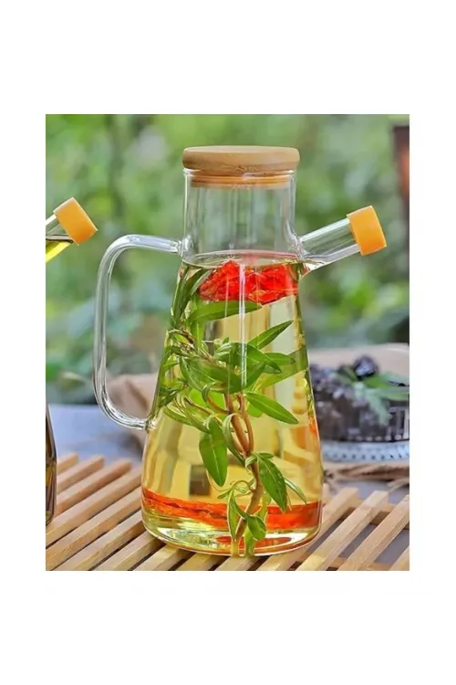 Borosilikat Cam 900 ml. Yağdanlık