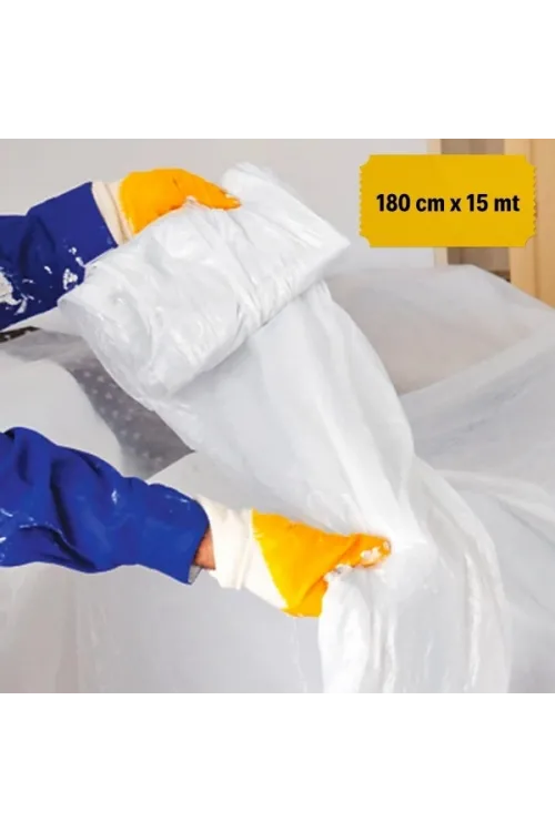 Boya Badana Eşya Koruma Yapışkanlı Örtü 180 cm x 15 mt