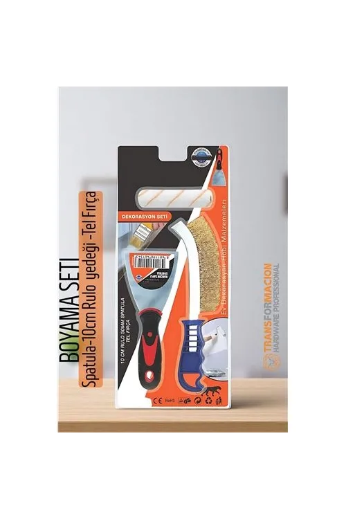 Boyama Seti - Spatula-10cm Rulo  yedeği -Tel Fırça 721858