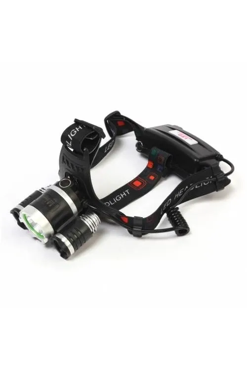 Br-5000 T6 5000 Lm 3xcree T6+2r5 Led Kafa Feneri