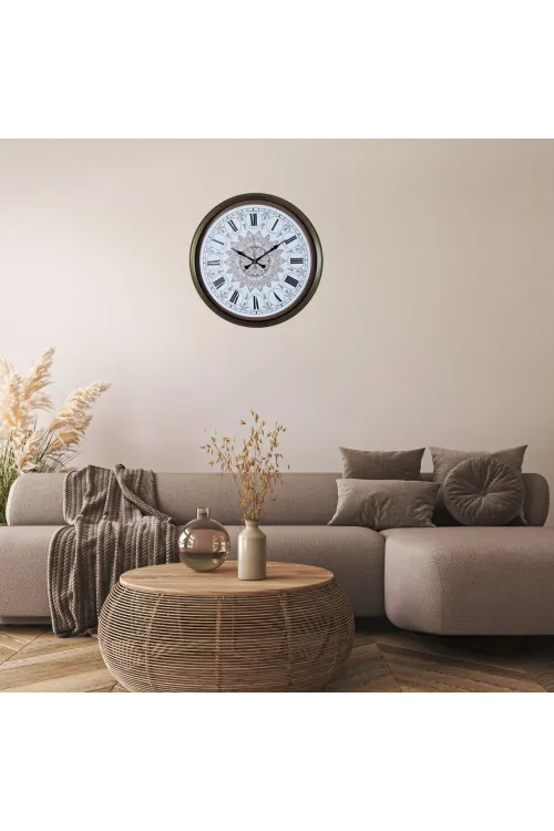 Bronze Mandala 52 x 52 Cm Duvar Saati