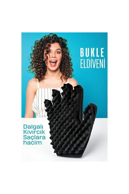 Bukle Eldiveni Dalgalı Kıvırcık Saçlara Bakım Eldiveni 721592