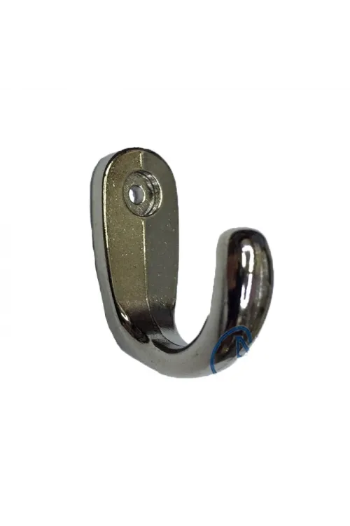 Büyük Tekli Fincan Askı, Dekor Askısı - Nikel, 12x23x30 mm