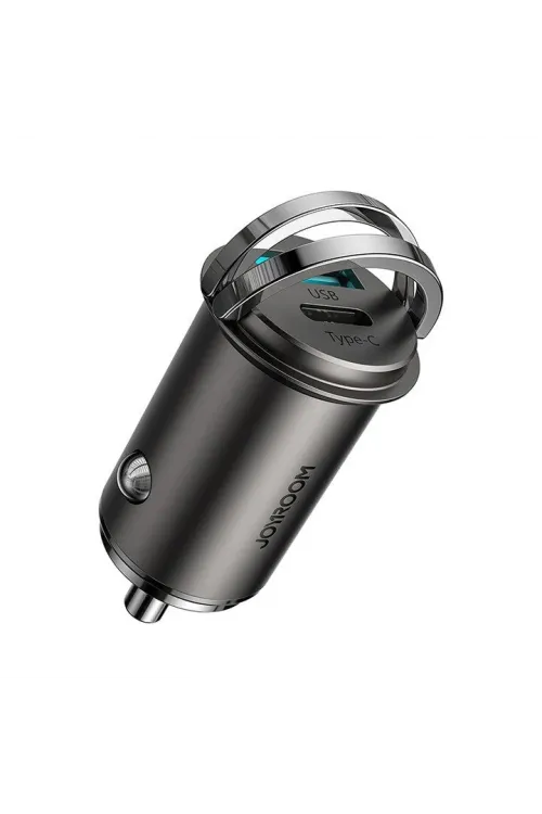 C-a35 45w Mini Dual Port Car Charger Gray
