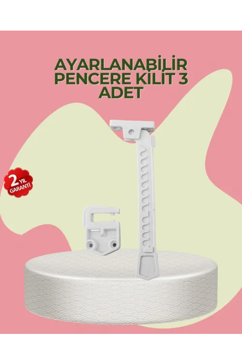 Cam Pencere Açılma Kontrol Kilidi Kolay Montaj 3’lü