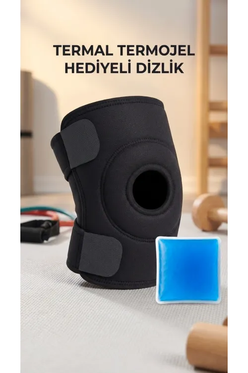 Çapraz Bağ Destekli Diz Korsesi Menisküs Ağrısı İçin Termojelli Dizlik